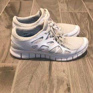 White Nike Running Shoes